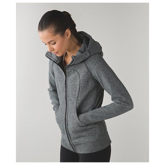 lululemon athletica Gray Hooded Jacket - Picture 1 of 8